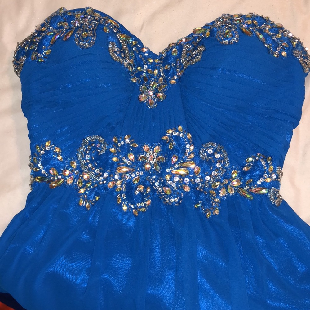 Long Blue Formal Dress Size 3/4